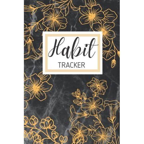 Habit Tracker Black Marble: Undated 24 Month Habit Tracker To Track Your Progress, Build Routines & Achieve Your Goals