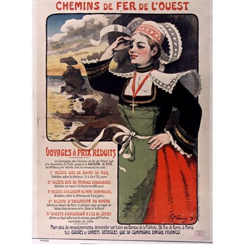 Affiche Chemins De Fer De L Ouest