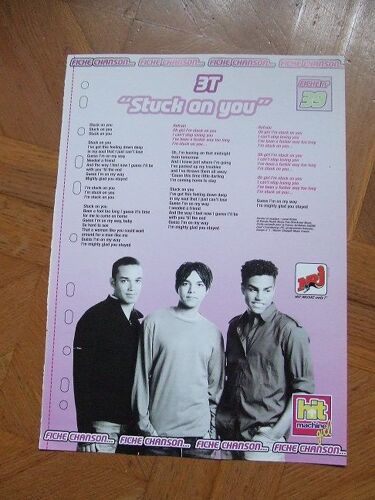Fiche Chanson Hit Machine Girl  39 3t Stuck On You / 40 V.F. Version Française Nrj Jenny Qui S'en Moque