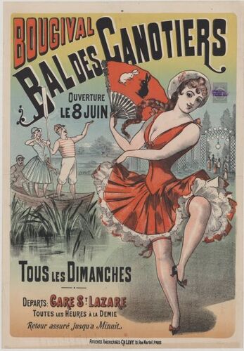 Affiche Bougival Bal Des Canotiers