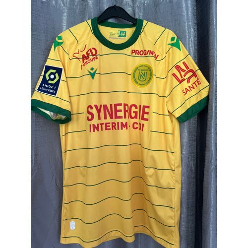 Maillot Fc Nantes Porté Par Le Joueurs En Match Ganago Maillot Des 80 Ans Du Club