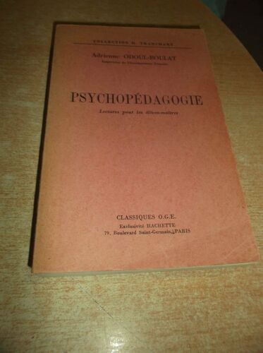 Psychopedagogie - Adrienne Odoul-Boulat