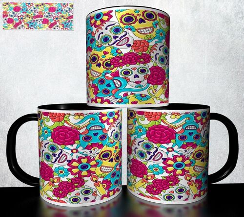 Mug Personnalisé Tasse À Café - Tête De Mort Skull Halloween 1024