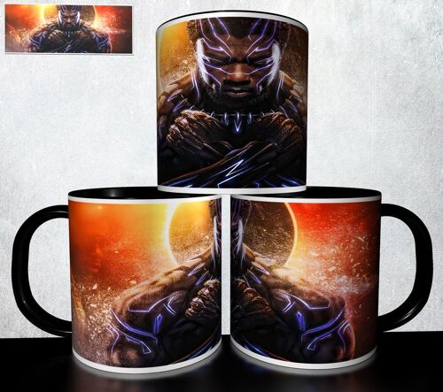 Mug Personnalisé Tasse À Café - Super Heros Comics Black Panthere Noire 1163
