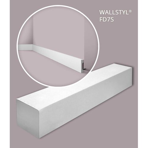 NMC FD7S-box WALLSTYL Noel Marquet 1 carton 21 pièces Plinthe design moderne blanc | 42 m