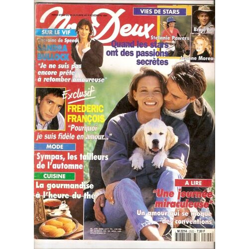 Sandra Bullock 1p/ Stefanie Powers 1/2p/ Brad Pitt 1/2p/ Clint Eastwood 1/2p/ Frederic Francois 2p/ Articles Photos Jeanne Moreau / Ornella Muti / Beatrice Dalle / Liza Minnelli / Beatles / 2522 