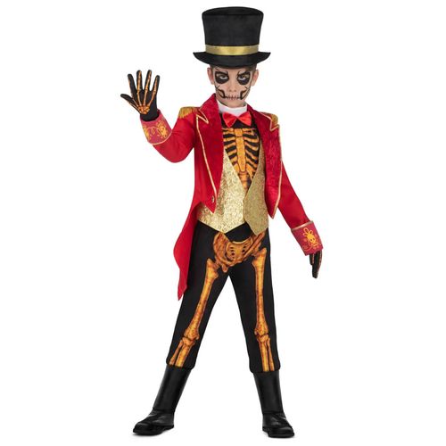 Déguisement Monsieur Loyal Squelette Garçon - Taille: 5 - 6 Ans (110 - 122 Cm)
