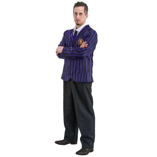 Déguisement Uniforme Scolaire Nevermore Wednesday Homme - Taille: S