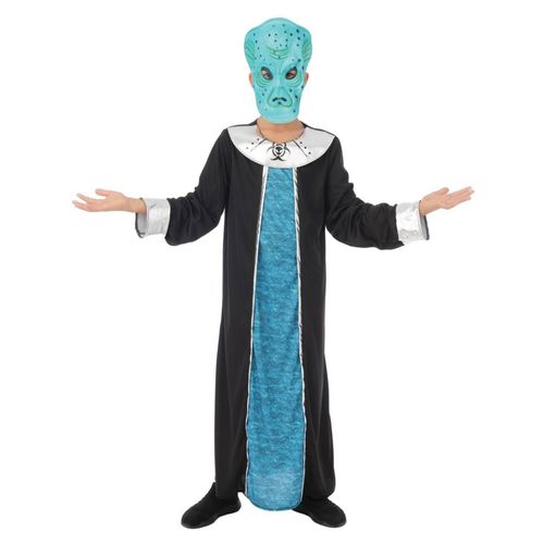 Déguisement Commandant Alien Bleu Enfant - Taille: 10-12 Ans (130/140 Cm)