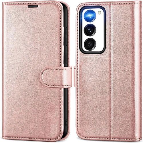 Coque Pour Samsung Galaxy S23+(S23 Plus) Rose Anti-Rayures Antichoc Porte-Carte Protection 360 - Booling