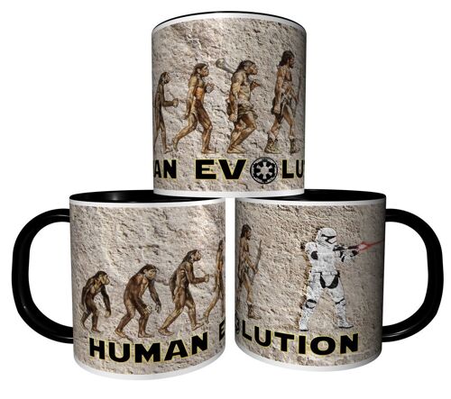 Mug Personnalisé Tasse À Café - Evolution De L'homme Super Heros Stormtrooper Réf 15