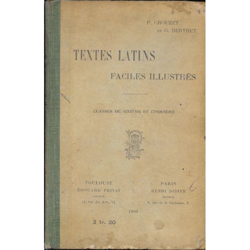 Textes Latins Faciles Illustrés