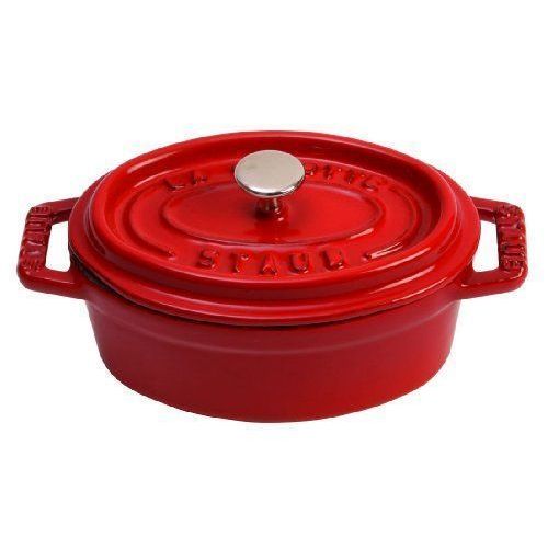 Staub Fonte - 1101106 - Mini Cocotte - Ovale - Cerise - 11 Cm