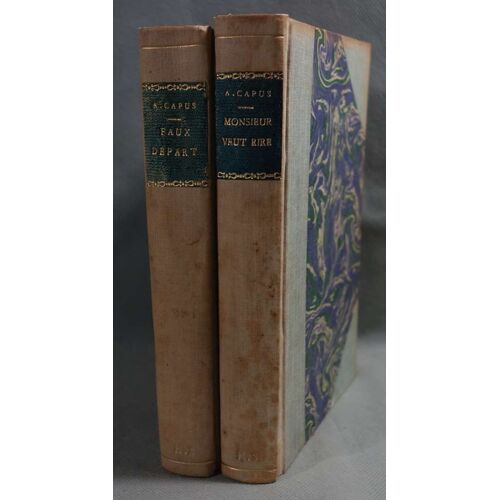 Monsieur Veut Rire, 1893 + Faux-Départ, 1902 - Alfred Capus - Illustré Par Cappiello - Rare -