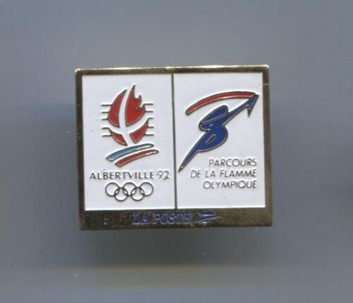 Pins Jeux Olympiques Albertville 90 La Poste Parcours De La Flamme Olympique