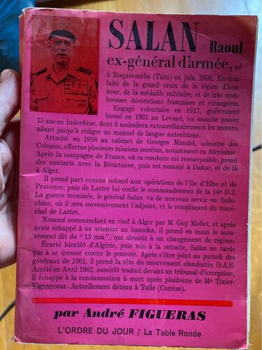Salan Raoul Ex Général D¿Armée
