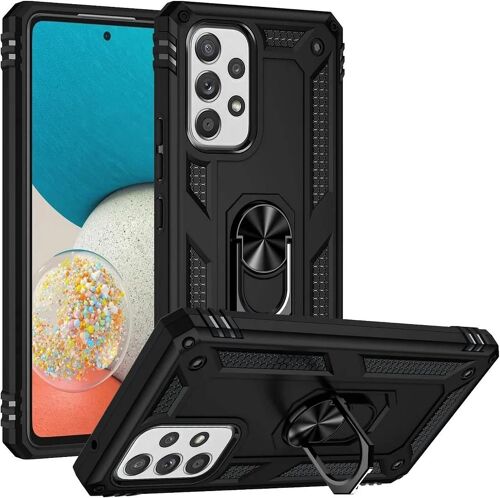 Coque Pour Samsung Galaxy A54 5g Noir Antichoc Dure Anti-Rayure Rigide Anneau Arrière - E.F.Connection