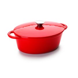 Cocotte Ovale Rouge 27 X 21 Cm