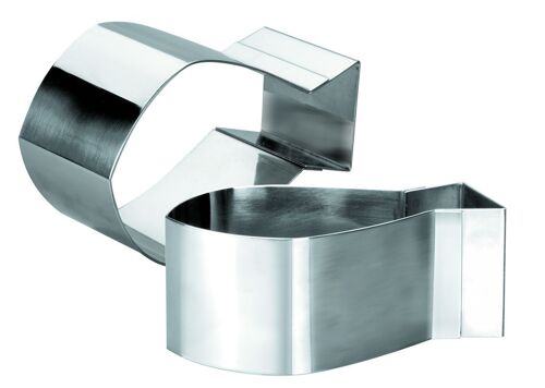 Cercle Poisson Inox 12x7x4.5 Cm