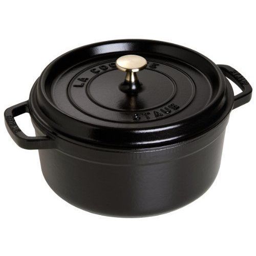 Staub Fonte - 1101025 - Mini Cocotte - Ronde - Noir Mat - 10 Cm