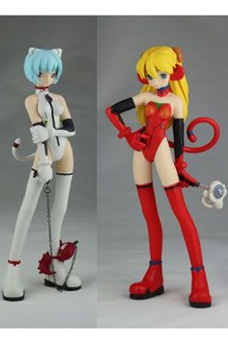 Neon Genesis Evangelion Statuettes Ayanami Rei & Sohryu Asuka Langrey Grimrock Mix Edition 17 Cm