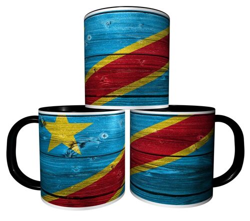 Mug Personnalisé Tasse À Café - Drapeau Republique Democratique Du Congo 02