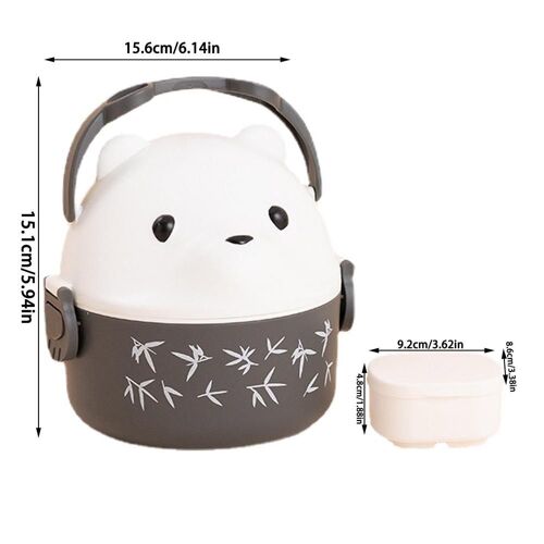 Boîte À Déjeuner En Forme D'ours Pour Enfants, Réutilisable, Glacière Avec Poignée, Utilisable Au Micro-Ondes, Pour Le Travail, L'école Et Le Bureau