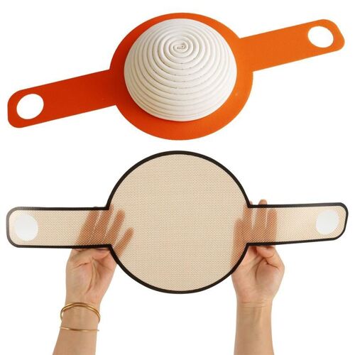Écharpe À Pain En Silicone Pour Four Hollandais, 8.3 Pouces, Long Manche, Doublures De Gâteaux Pour La Cuisson Du Pain, Remplacement Du Papier Parchemin Dans Le Four Néerlandais