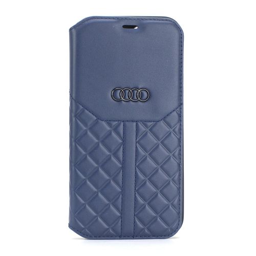 Audi Apple Iphone 12 Mini Bleu Book Type Housse Q8 Série - Genuine Leather