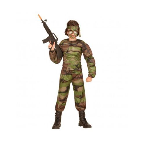 Costume Soldat Faux Muscles Enfant - 128