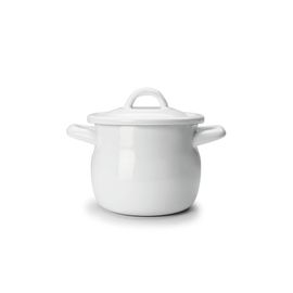 Marmite Bombee Mini 12 Cm Email Blanca