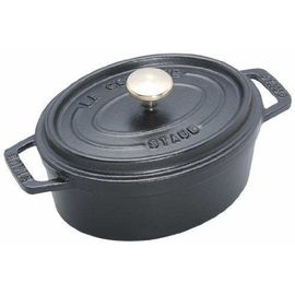 Staub Fonte - 1101525 - Cocotte - Ovale - Noir Mat - 15 Cm