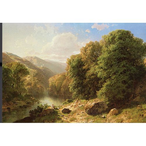 Carte Postale Du Tableau D' Alexandre Calame  : « Landschaft Im Haslital » - Musée De Lucerne