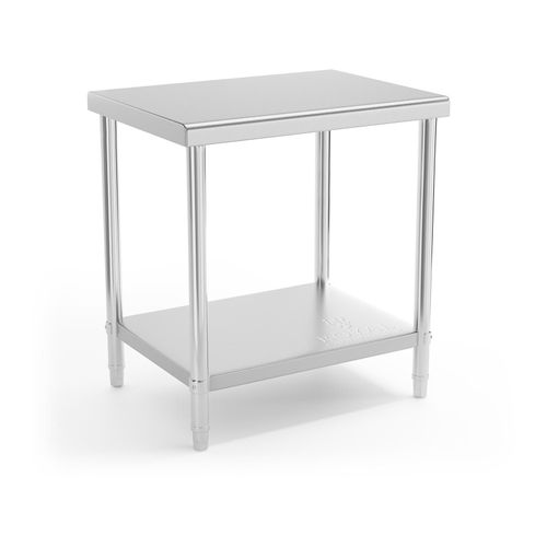 Table de travail en inox - 80 x 60 cm - Capacit? de charge de 190 kg