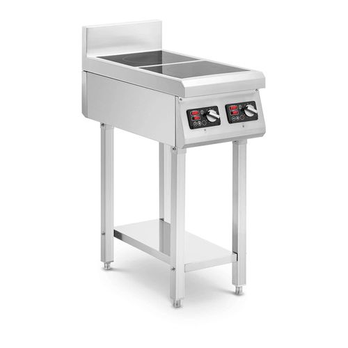 Cuisini?re ? induction sur pieds - 2 x 20 cm - 10 niveaux - minuterie - Royal Catering