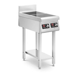 Cuisini?re ? induction sur pieds - 2 x 20 cm - 10 niveaux - minuterie - Royal Catering
