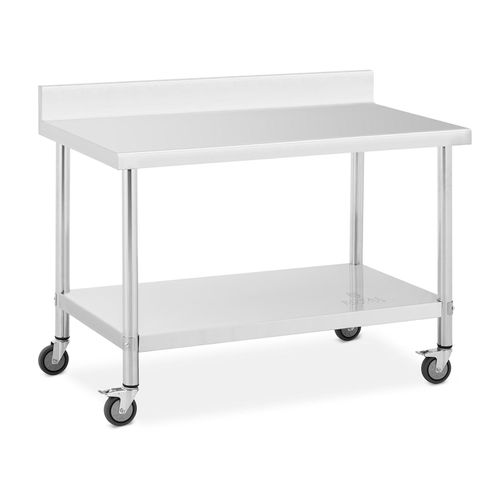 Table de travail - 70 x 120 cm - Avec rebord - Capacit? de 158 kg - Royal Catering