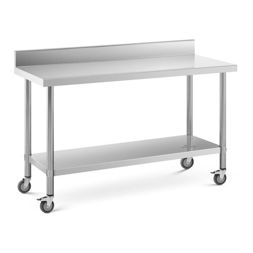 Table de travail - 60 x 150 cm - Avec rebord - Capacit? de 160 kg - Royal Catering