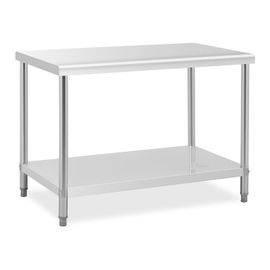 Table De Travail En Inox - 120 X 70 Cm - Capacit? De 143 Kg