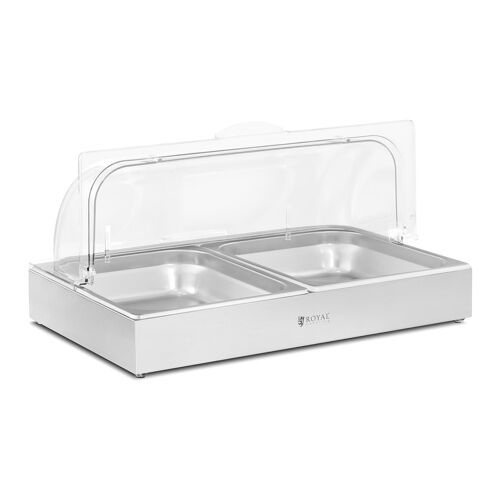 Vitrine Pour Buffet - 2 X 4 L - Royal Catering - 535 X 335 X 250 Mm