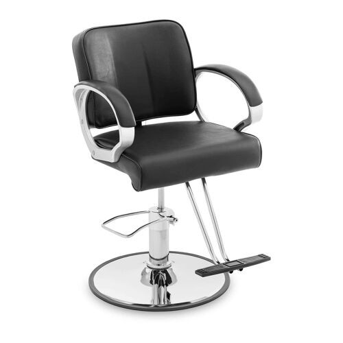 Fauteuil De Coiffeur - Repose-Pieds En T - 50 - 60 Cm - 180 Kg - Noir