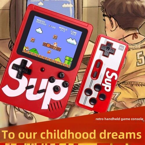 Mini Machine De Jeu Portative Sup, Super Mary Russian Square Express, Simple, Double 400 One, Modèle: Vert Neutre