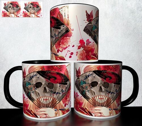 Mug Personnalisé Tasse À Café - Tête De Mort Skull Halloween 981