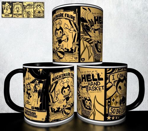 Mug Personnalisé Tasse À Café - Bendy And The Ink Machine Réf 330