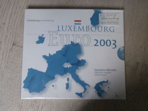 Pièce Euro Bu Complet De 0.10 A 2 Euros Luxembourg 2003