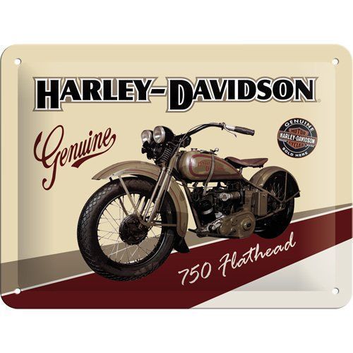 Plaque Métal Harley Davidson Genuine