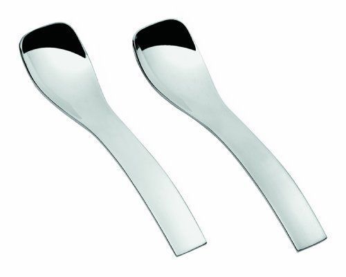 Guzzini 27140263 Jeu 6 Petites Cuillères En Inox 10,5 Cm Acier/Argent 2,3 X 10,5 Cm