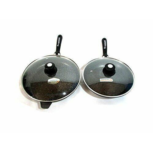 Poêles 24/32 Cm En Pierre Manches Amovibles, Induction, Antiadhésive