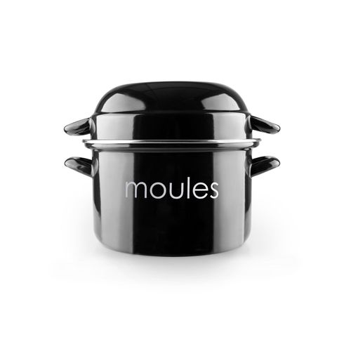 Marmite A Moules Negra 22 Cm