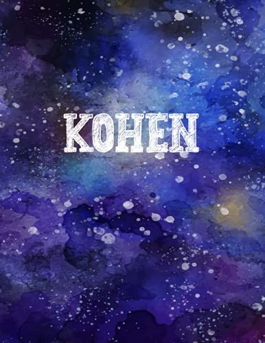 Kohen: Personalized Name Notebook | Wide Ruled Paper Notebook Journal | For Teens Kids Students Girls| For Home School College | 8.5x11 Inch 160pages